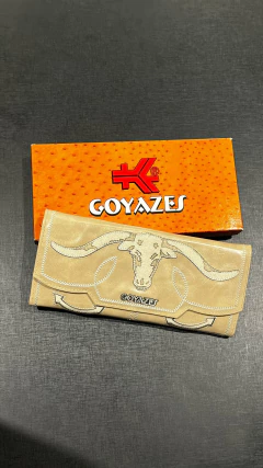 CARTEIRA GOYAZES BOVINA WACO OFF WHITE COURO AUSTIN C-2517 - comprar online