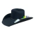 CHAPEU PRALANA JOURNEY FELT USA ABA 11 QUADRADA PRETO