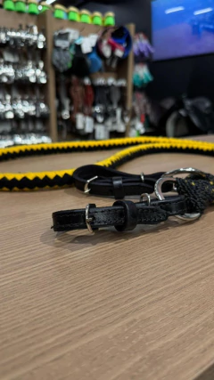 RÉDEA LÃ TRANÇADA AMARELO PRETO INOX SELARIA GUIMARÃES - comprar online