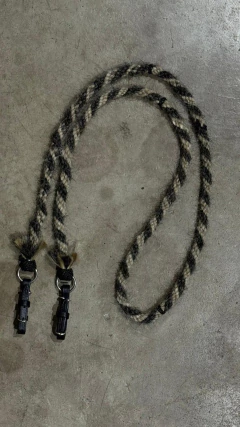 RÉDEA DE CRINA CABELOS DE CAVALO TRANÇADA SELARIA GUIMARÃES