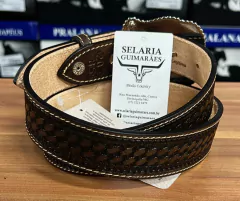 CINTO PAUL WESTERN COURO LEGITIMO REBAIXADO FIVELA ESPECIAL - loja online