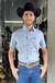 CAMISA RADADE MANGA CURTA XADREZ BRANCO AZUL VERMELHO