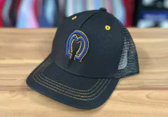 BONÉ INFANTIL PRETO COM AZUL FERRADURA MANGALARGA MARCHADOR