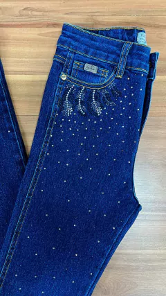 CALÇA FEMININA COUNTRY STRASS BRILHO PENAS BOOT CUT STONE na internet