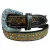 CINTO INFANTIL STRASS DOURADO PEDRARIA COURO LEGITIMO CAFÉ