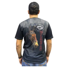 CAMISA OITO SEGUNDOS MASCULINA PRETA MULADEIRO