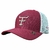 BONÉ TEXAS FARM CLASSIC DOUBLE VERMELHO VINHO COM TELINHA