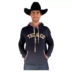 MOLETOM TXC MASCULINO CUSTOM-X MARINHO UNITED STYLES BRANCO