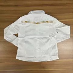 CAMISETE MINUTY COUNTRY INFANTIL BRANCA BORDADO EM STRASS na internet