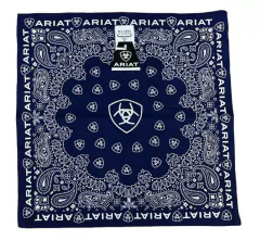 LENÇO BANDANA ARIAT ORIGINAL IMPORTADA AZUL MARINHO