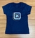 CAMISETA TXC FEMININA SLIM FIT MARINHO APLIQUE HOLOGRAFICO
