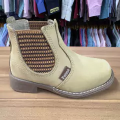 BOTINA PALMA INFANTIL NOBUCK CAPIM na internet