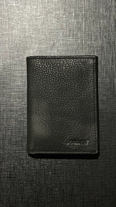 CARTEIRA GOYAZES COURO PIT STOP PRETO C-2204 - SELARIA GUIMARÃES