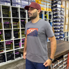 CAMISA TXC MASCULINA REGULAR ESTAMPADA TXC USA GRAFITE - comprar online