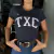 CAMISETA FEMININA TXC CUSTOM MARINHO ESTAMPADA - loja online