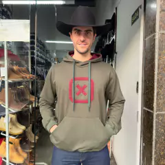 MOLETOM MASCULINO VERDE TXC ESTAMPADO COM CAPUZ E BOLSO - comprar online