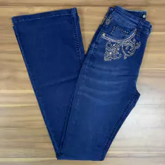 CALÇA OX HORNS FEMININA BLUE AMACIADO C/ BORDADOS PEDRARIAS na internet