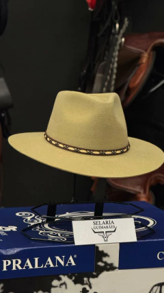 CHAPÉU PRALANA BORGUETTI MARSIN ABA 7.5 VERDE CANA COM CAIXA