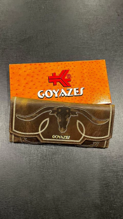 CARTEIRA GOYAZES BOVINA COURO DALLAS OCRE C-2517 - comprar online