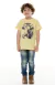 CAMISA INFANTIL MASCULINA AMARELA BUFÁLO ESTAMPADO - comprar online