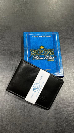 CARTEIRA COURO LEGÍTIMO PORTA CARTÃO CEDULAS 2 REPARTIÇÕES - comprar online