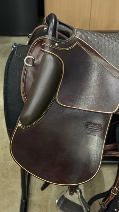 SELA PISTA MARCHADOR COQUELUCHE AUSTRALIANA COURO PREMIUM MARROM na internet