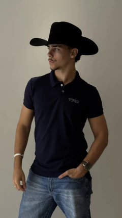 CAMISA MASCULINA POLO TXC REGULAR PIQUETE BORDADA MARINHO na internet