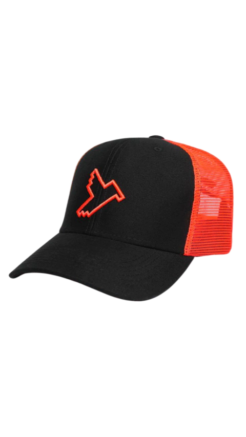 BONÉ THANKFIELD ORIGINAL TELA LARANJA / PRETO BORDADO FRONTAL