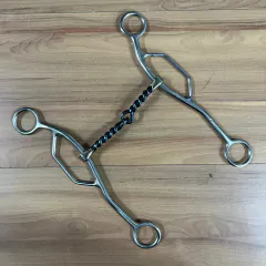 FREIO BRIDÃO LAOMAAN "FLEXIONADOR" TORCIDO INOX BOCAL FERRO - comprar online