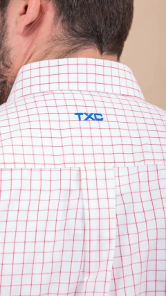 CAMISA MASCULINA TXC XADREZ CUSTOM MANGA LONGA VERMELHA na internet