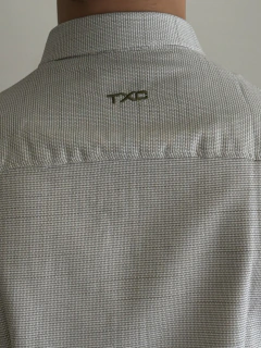 Imagem do CAMISA TXC MASCULINA MANGA CURTA SLIM BORDADA VERDE MILITAR
