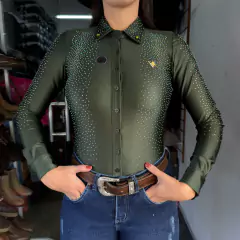 BODY MAVOLLE MILITAR HARAS FULL STRASS PRETEÇÃO UV ESPORTIVO - loja online