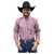 CAMISA RADADE MANGA LONGA XADREZ ROXO VERMELHO BRANCO