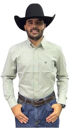 CAMISA RADADE MANGA LONGA XADREZ VERDE ÁGUA AZUL VERDE