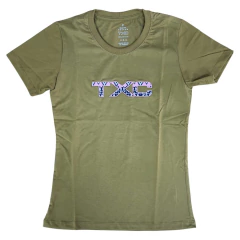 T-SHIRT FEMININA TXC SLIM FIT CARAMELO BORDADO TXC ROSA