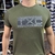 CAMISA TXC MASCULINA VERDE MILITAR RECULAR CUSTOM LOGO PRETO - SELARIA GUIMARÃES