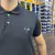 CAMISA MASCULINA GOLA POLO THANKFIELD BORDADA PRETO - SELARIA GUIMARÃES