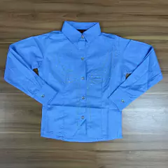 CAMISETE WEST COUNTRY INFANTIL AZUL BORDADO FRENTE E COSTAS na internet