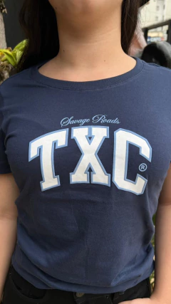 CAMISETA FEMININA TXC SLIM FIT FIO 30 SILKADA MARINHO - SELARIA GUIMARÃES