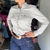 CAMISETE FEMININO TXC SLIM CUSTOM-X LISA CLÁSSICA CINZA na internet