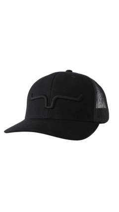 BONÉ KIMES RANCH IMPORTADO PRETO WEEKLY TRUCKER WESTERN