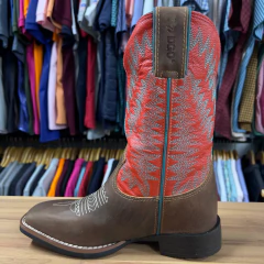 BOTA TEXANA FEMININA DURANGO RED DOG VERMELHO - SELARIA GUIMARÃES