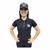 CAMISA GOLA POLO TXC FEMININA PRETA SLIM CUSTOM BORDADO