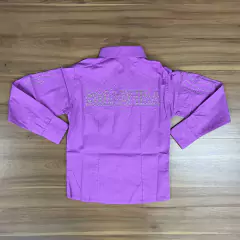 CAMISETE WEST COUNTRY INFANTIL LILAS BORDADA BOIADEIRA - SELARIA GUIMARÃES