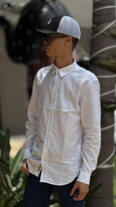 CAMISA TXC MASCULINA MANGA LONGA CUSTON-X SLIM TECH BRANCA - comprar online