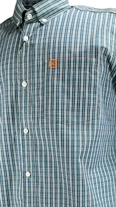 CAMISA MASCULINA TXC REGULAR MANGA LONGA XADREZ VERDE/LARANJA na internet