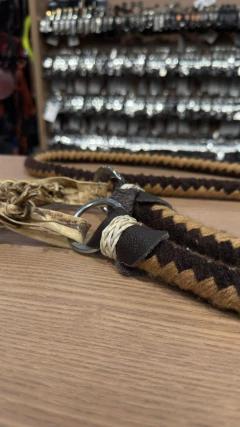 RÉDEA LÃ TRANÇADA MARROM COURO CRU SELARIA GUIMARÃES na internet