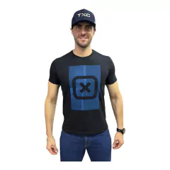CAMISA TXC MASCULINA REGULAR CLASSIC ESTAMPADA PRETO