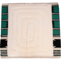 MANTA IMPORTADA MUSTANG MANUFACTURING NAVAJO VERDE E PALHA - comprar online