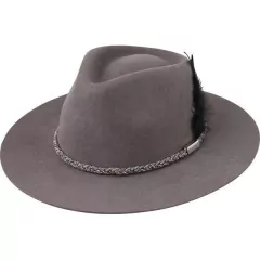 CHAPÉU PRALANA OUTBACK SHOW ABA 7,5 RETA CINZA ESCURO - comprar online